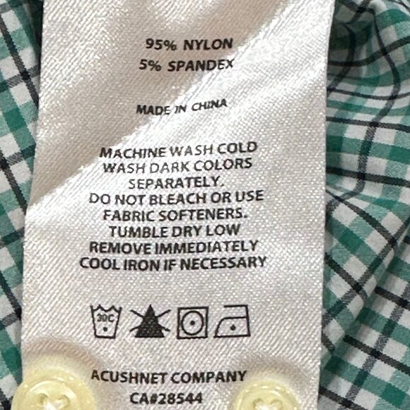 FootJoy‎ FJ Button Down Plaid Dress Shirt Size XL Work Office Dressy - Picture 6 of 7